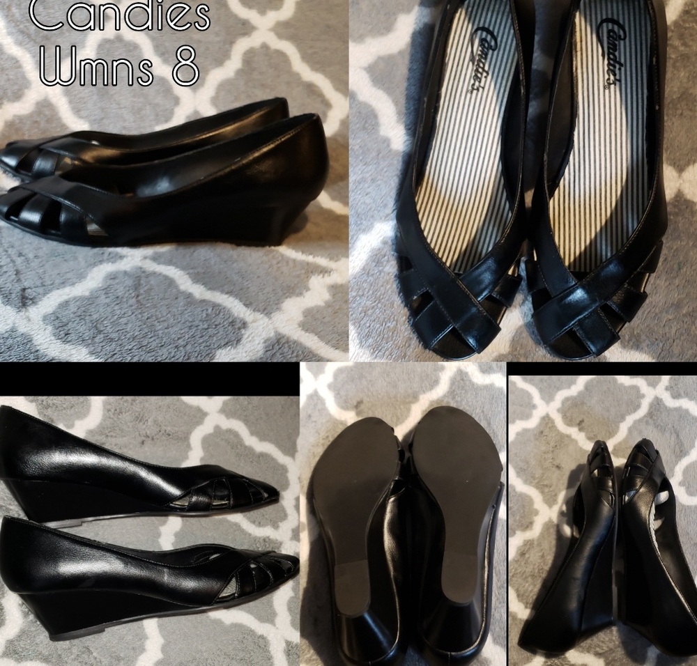 Candies Dantee Wedged Man Made Heels